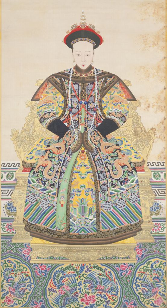 清朝皇后画像复原图图片